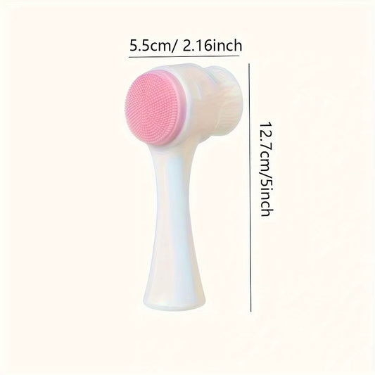 1Pc- Silicone Pet Paw Cleaner & Massage Brush - Dual-Sided Dog Grooming Tool for Healthy Coats and Claws